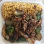 Best Pepper Steak w. Onion (Combo Platter) 青椒牛(组合盘) in Jacksonville, FL